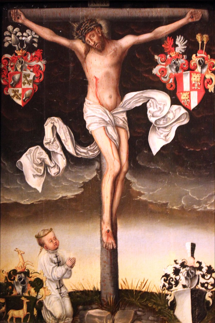 Epitaph eines Kindes im Totenhemd tekijältä Lucas Cranach the Younger