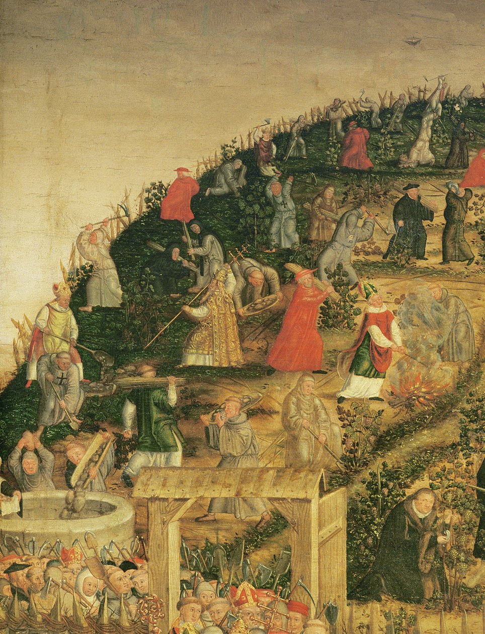 Herran viinitarha, 1569 (yksityiskohta kuvasta 330498) tekijältä Lucas Cranach the Younger