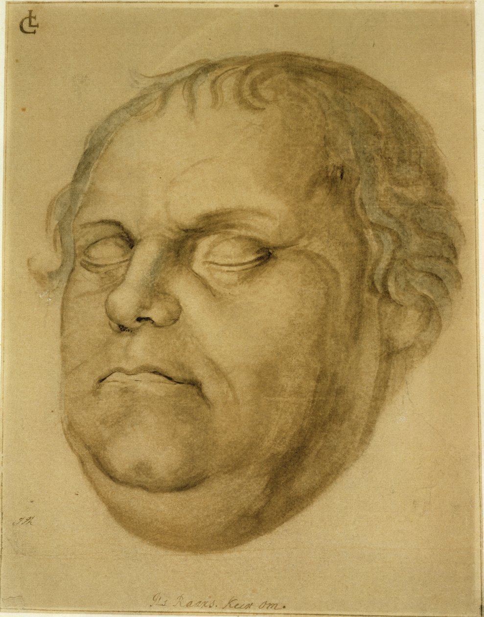 Postuumi muotokuva, Martin Luther, 1546 tekijältä Lucas Fortenagl