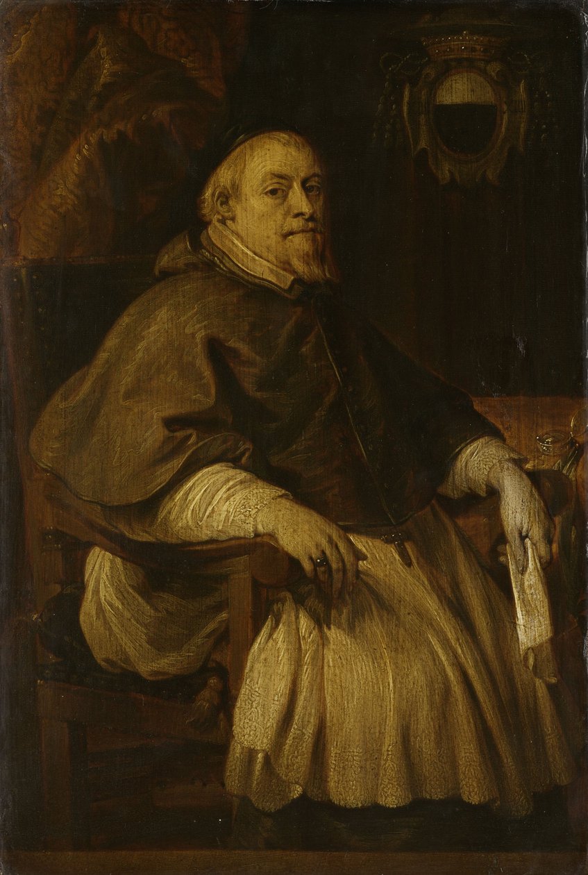 Muotokuva François Vilain de Gandista, Rassenghemin paronista. Tournain piispa tekijältä Lucas the Younger Franchoys