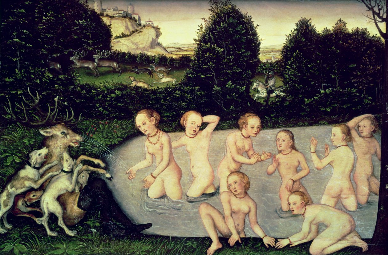 Diana ja Actaeon tekijältä Lucas Cranach the Elder