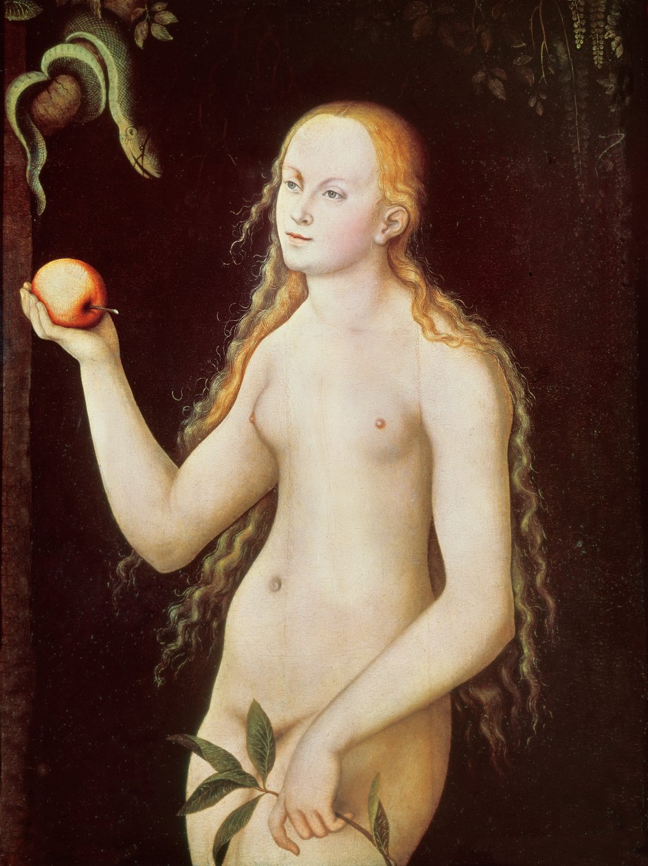 Eeva, 1528 tekijältä Lucas Cranach the Elder