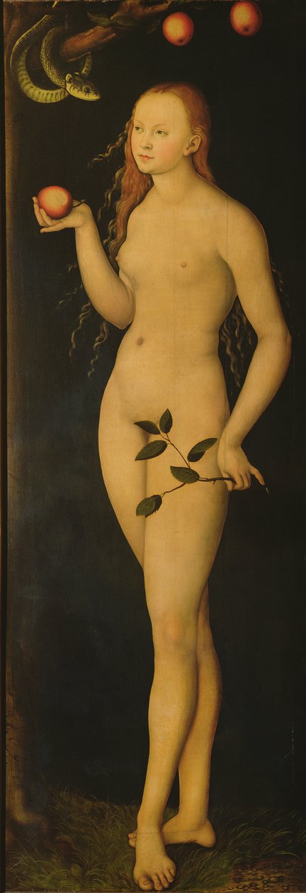 Eeva, 1528 tekijältä Lucas Cranach the Elder