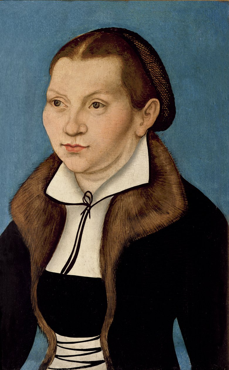 Katherine von Boran (1499-1552) muotokuva 1529 tekijältä Lucas Cranach the Elder