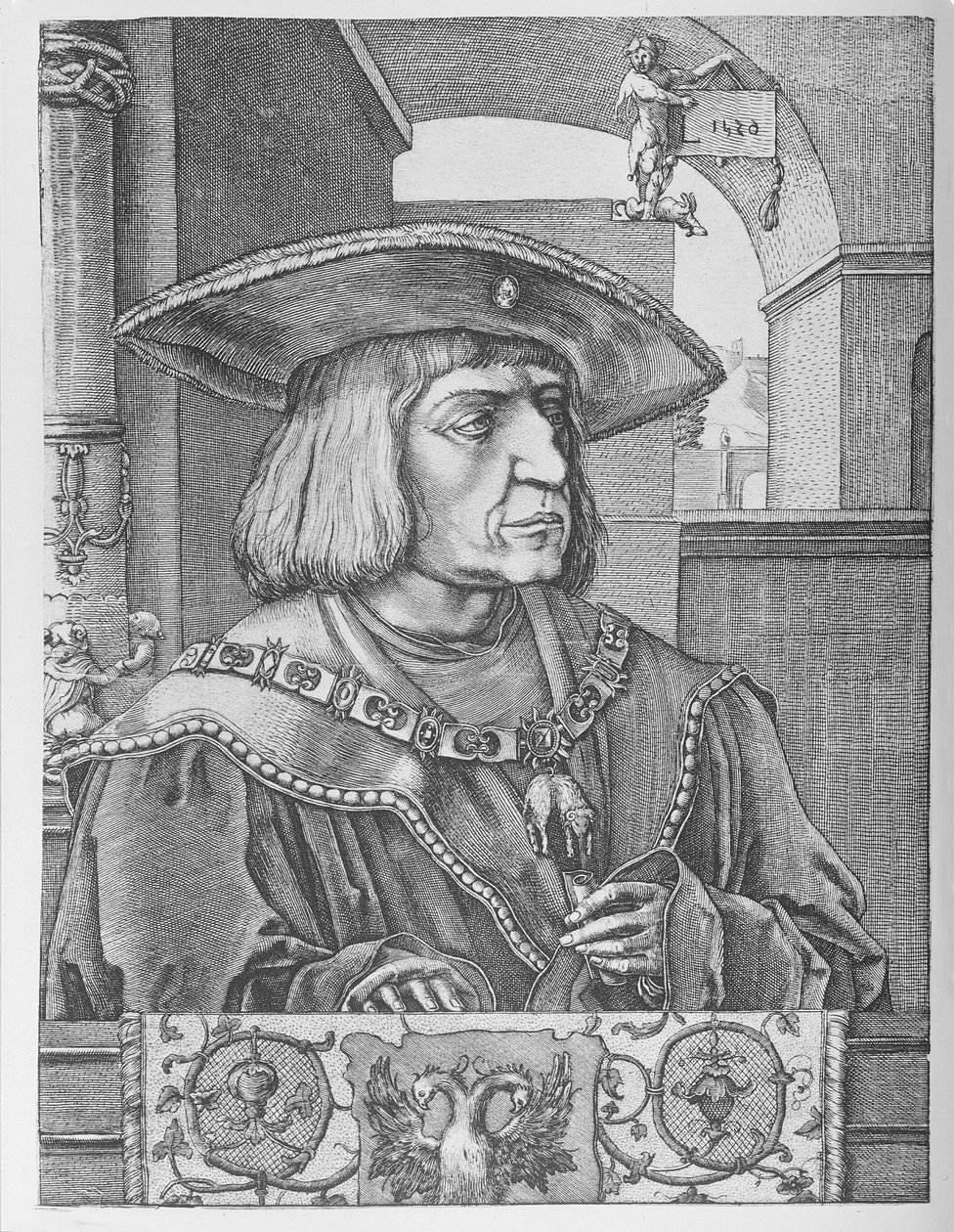 Keisari Maximilian I tekijältä Lucas van Leyden