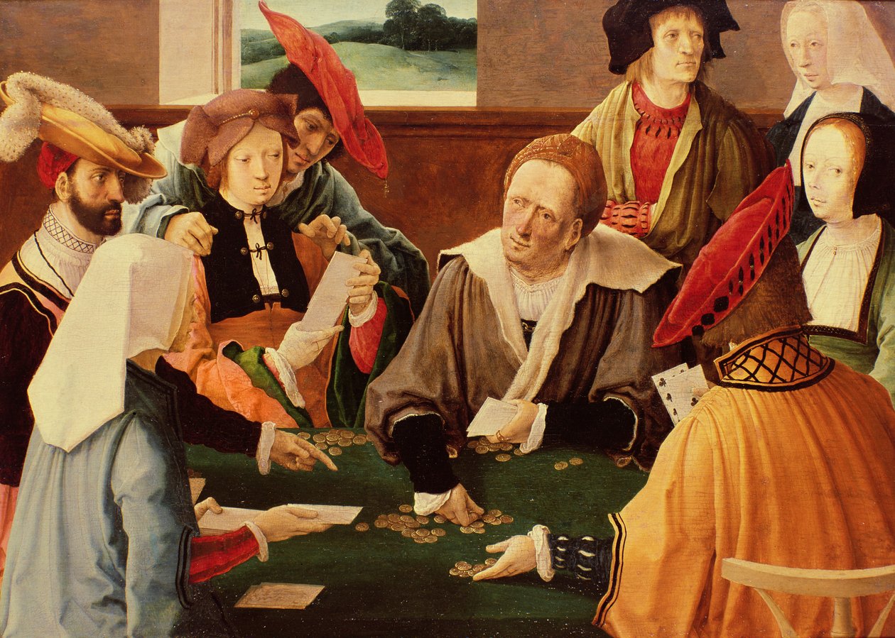 Huonekalut ja erilaiset esineet 1100- ja 1300-luvuilta tekijältä Lucas van Leyden