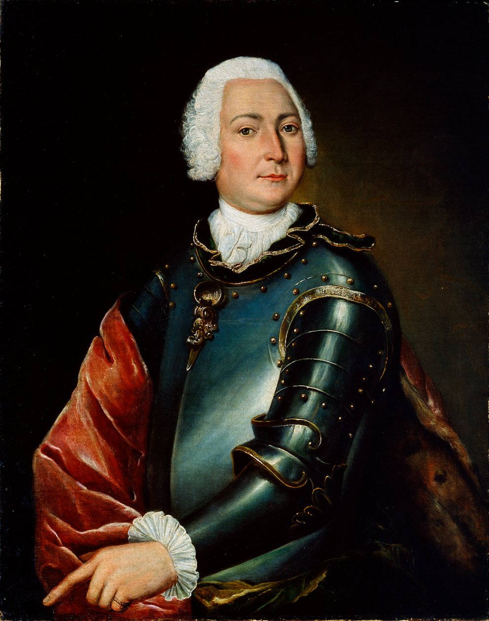 Muotokuva kreivi Ernst Christoph von Manteuffelista, 1700-luku tekijältä Lucas Conrad Pfandzelt