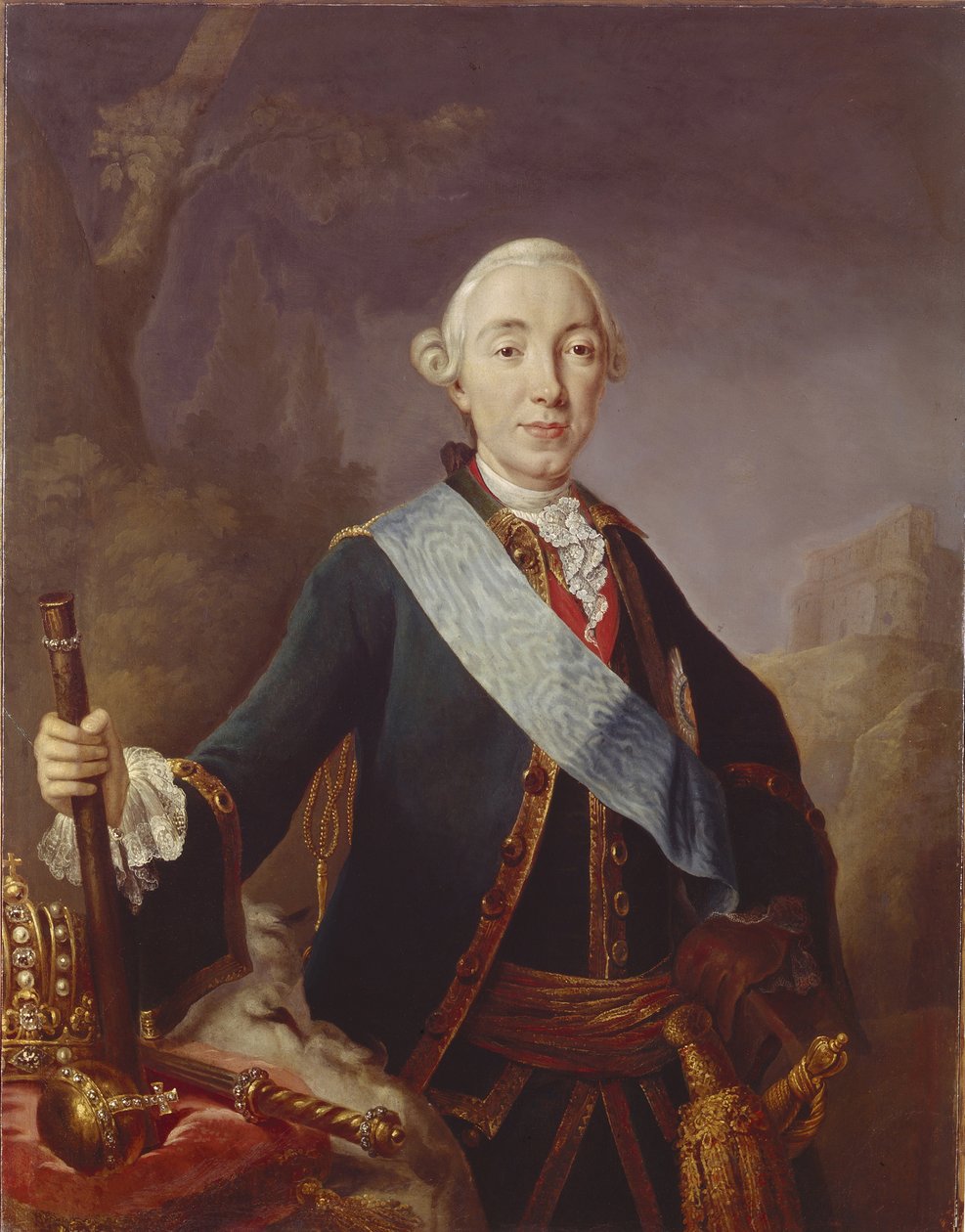 Venäjän tsaari Pietari III:n muotokuva 1728-1762, 1761 tekijältä Lucas Conrad Pfandzelt