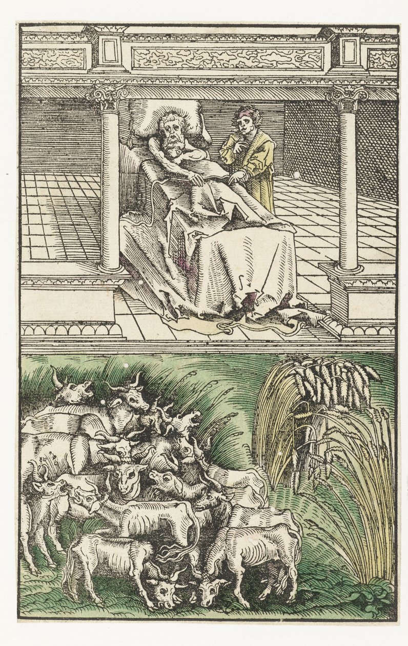 Joosef tulkitsee faraon unia tekijältä Lucas Cranach