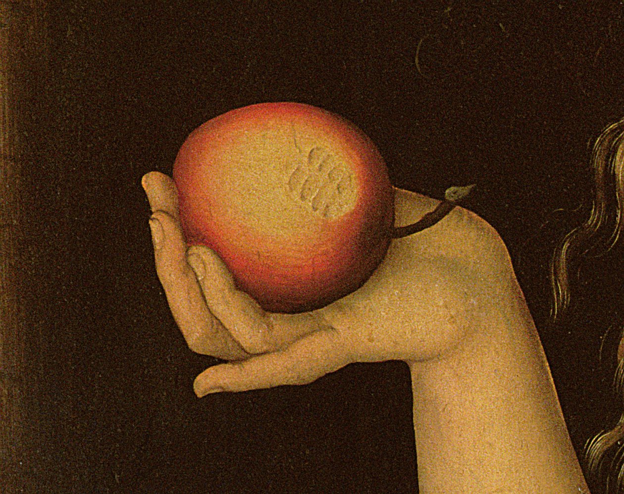Eeva, 1528 (yksityiskohta numerosta 9629) tekijältä Lucas Cranach the Elder