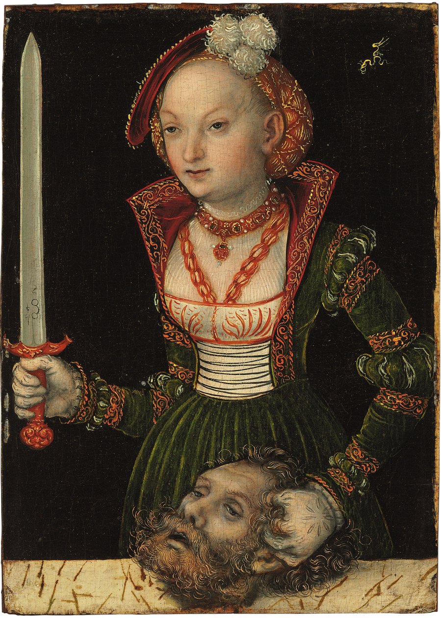 Judith ja Holofernes tekijältä Lucas Cranach