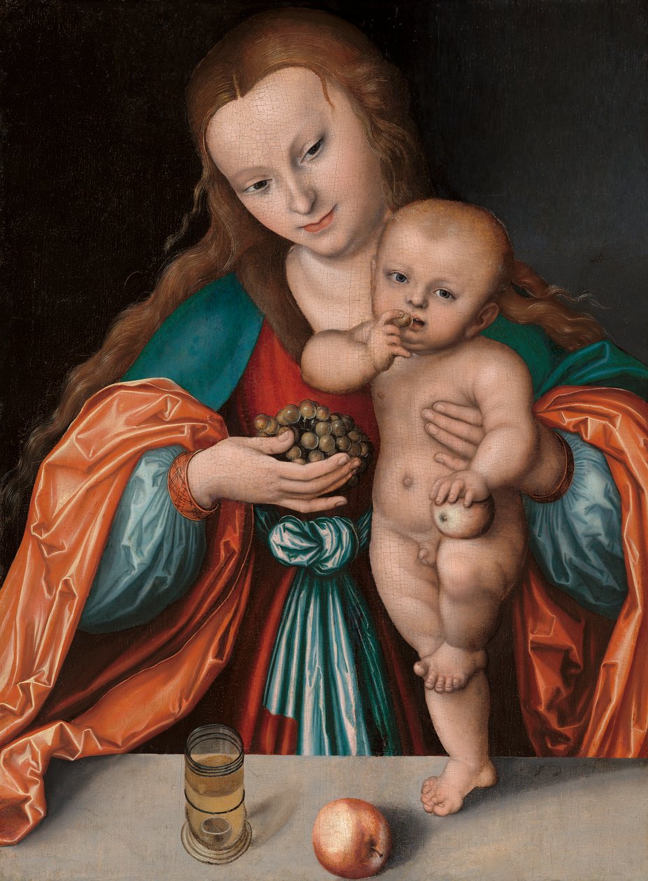 Madonna ja lapsi, noin 1535 tekijältä Lucas Cranach the Elder