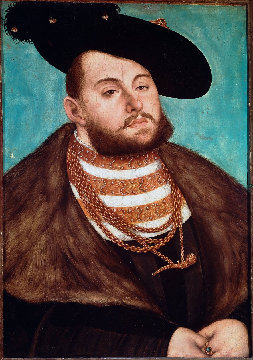 Muotokuva John Frederic II Magnanimesta, Saksin valitsijasta tekijältä Lucas Cranach