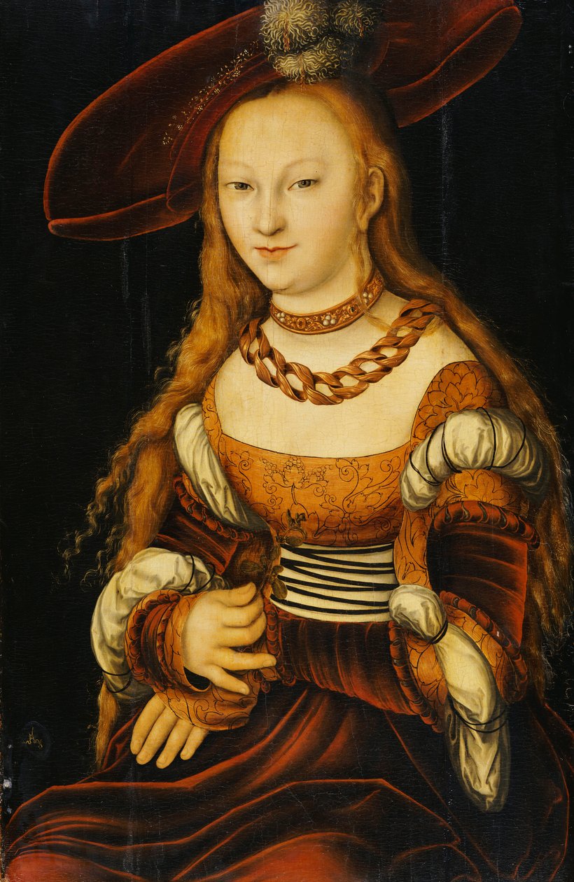 Nuoren naisen muotokuva, n. 1350 tekijältä Lucas Cranach