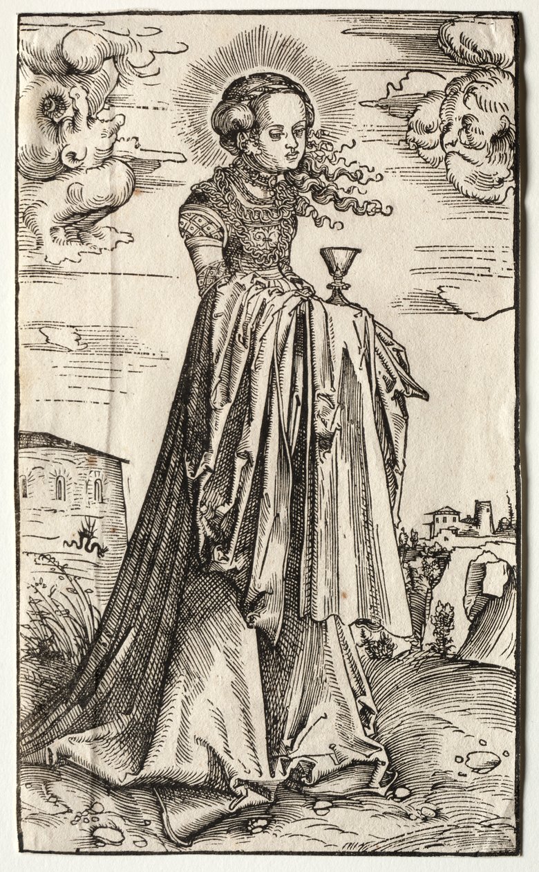 Pyhä Barbara tekijältä Lucas Cranach