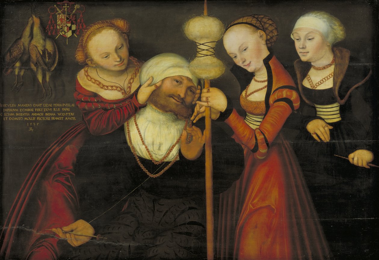 Hercules Omphalen kanssa tekijältä Lucas Cranach d.Æ.