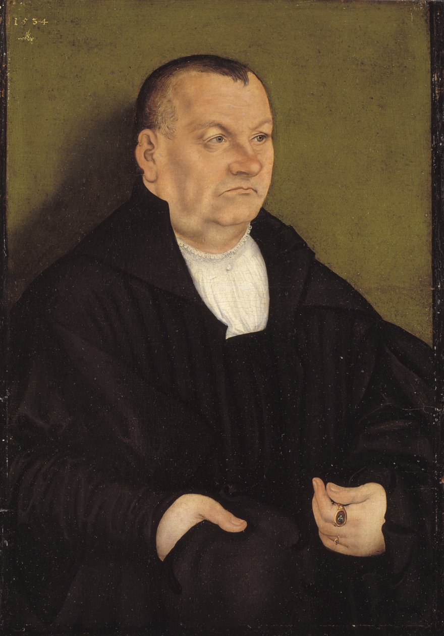 Miehen muotokuva tekijältä Lucas Cranach d.Æ.