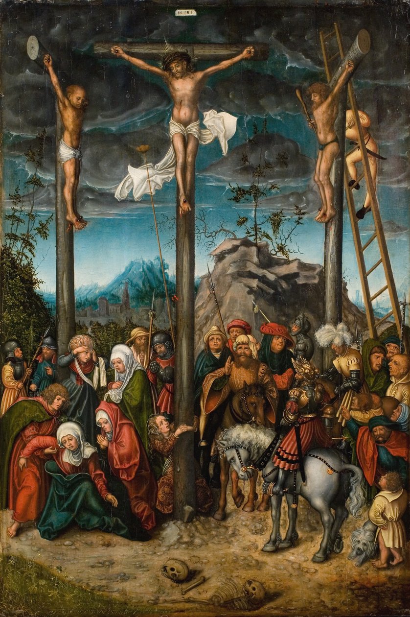 Ristiinnaulitseminen tekijältä Lucas Cranach d.Æ.