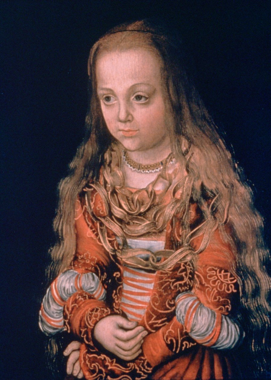 Saksin prinsessa, 1517 tekijältä Lucas Cranach the Elder