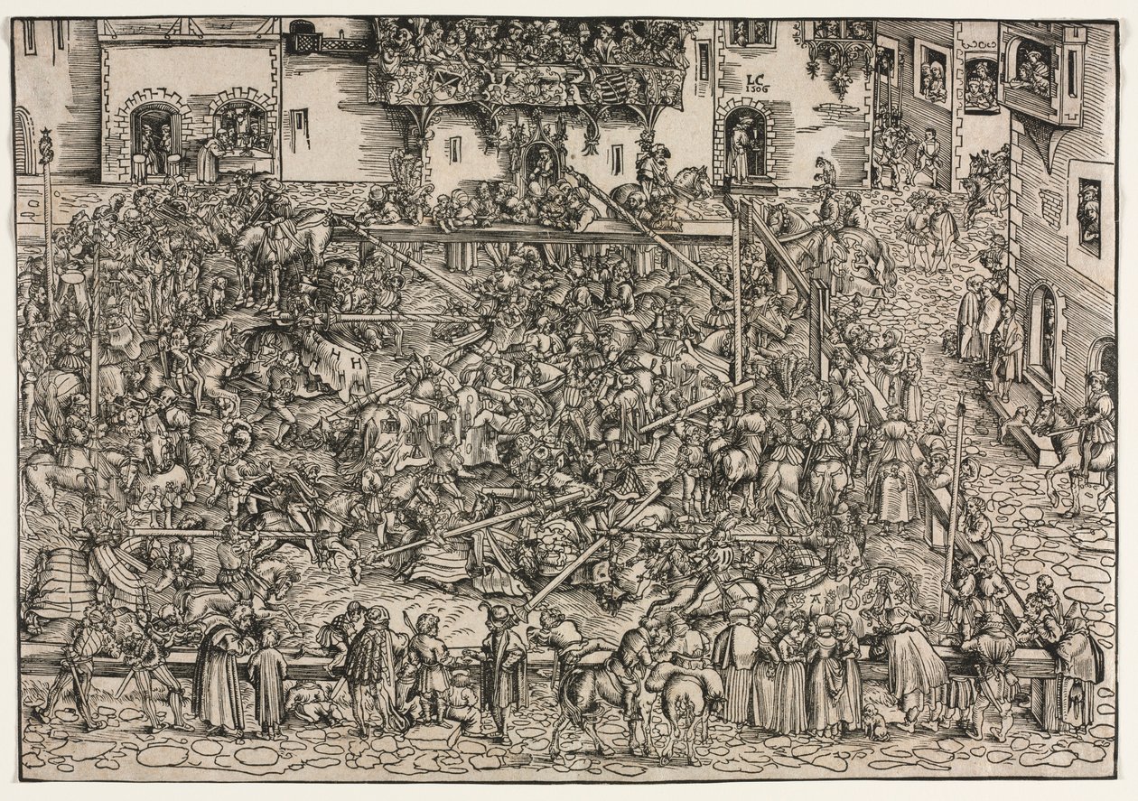 Turnaus, 1506. tekijältä Lucas Cranach the Elder