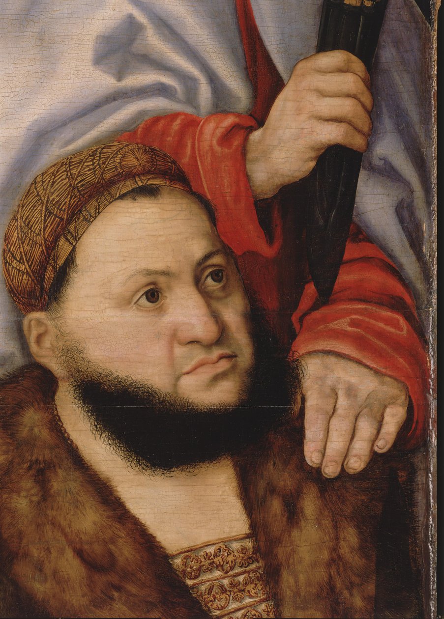 Neitsyt Marian alttaritaulu eli niin kutsuttu ruhtinaiden alttaritaulu [vasen siipi]. tekijältä Lucas Cranach the Elder