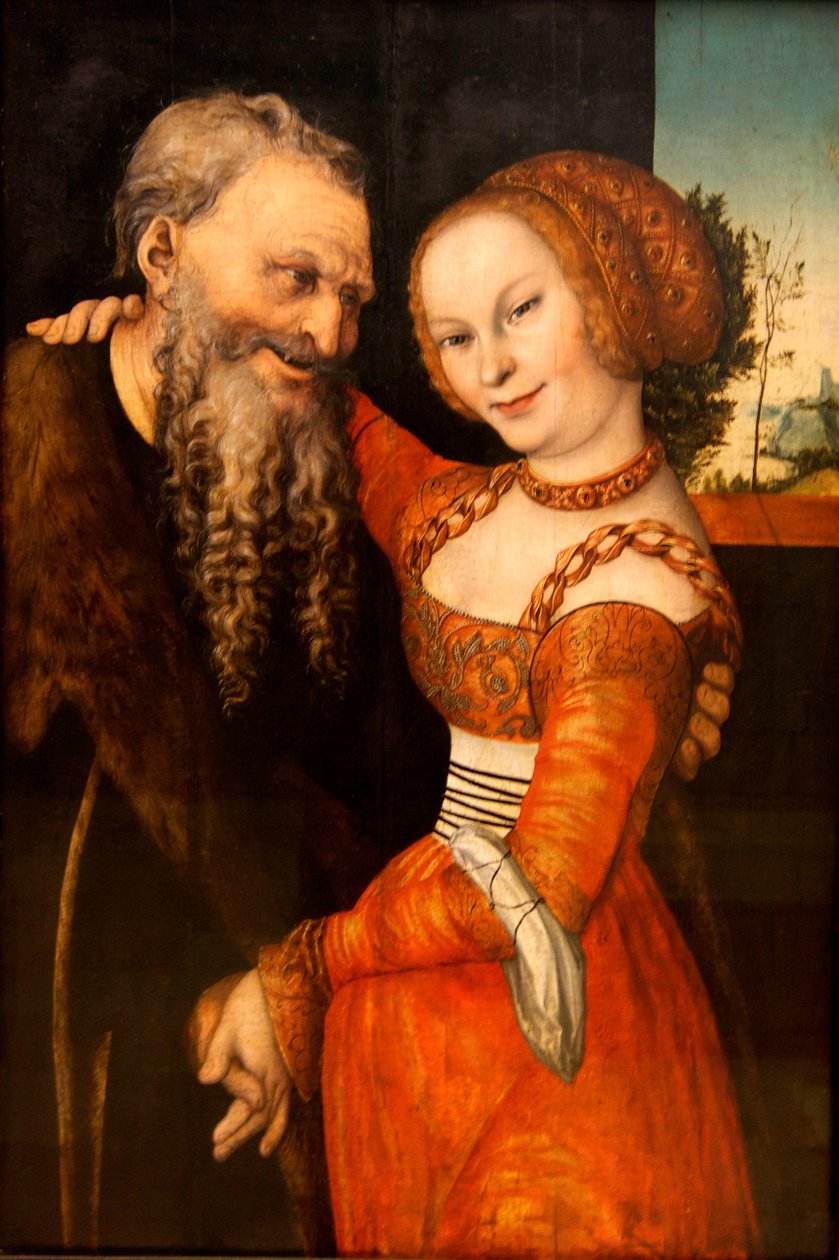 Huonosti yhteen sovitettu pari tekijältä Lucas Cranach the Elder