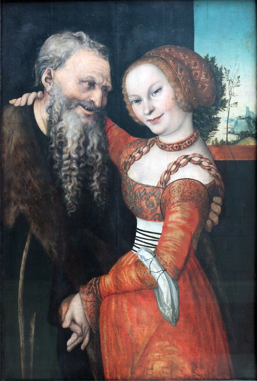 Huonosti yhteen sovitettu pari tekijältä Lucas Cranach the Elder