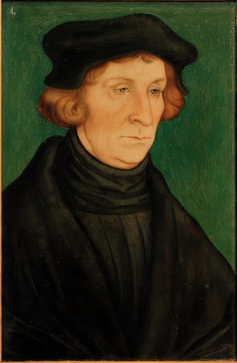 Tutkijan muotokuva (Otto Brunfels) tekijältä Lucas Cranach the Elder
