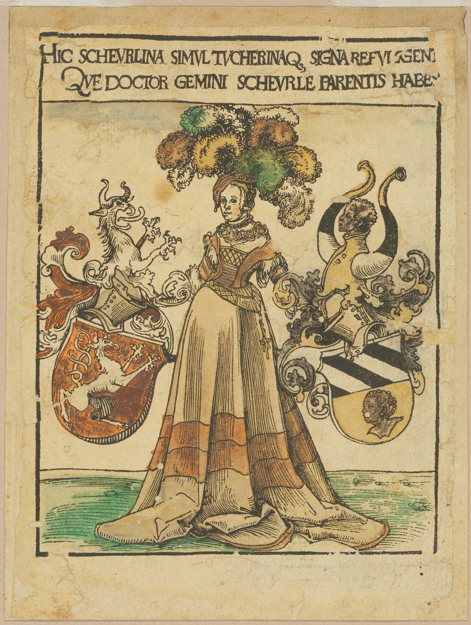 Scheurlin ja Tucherin kirjakilpi tekijältä Lucas Cranach the Elder