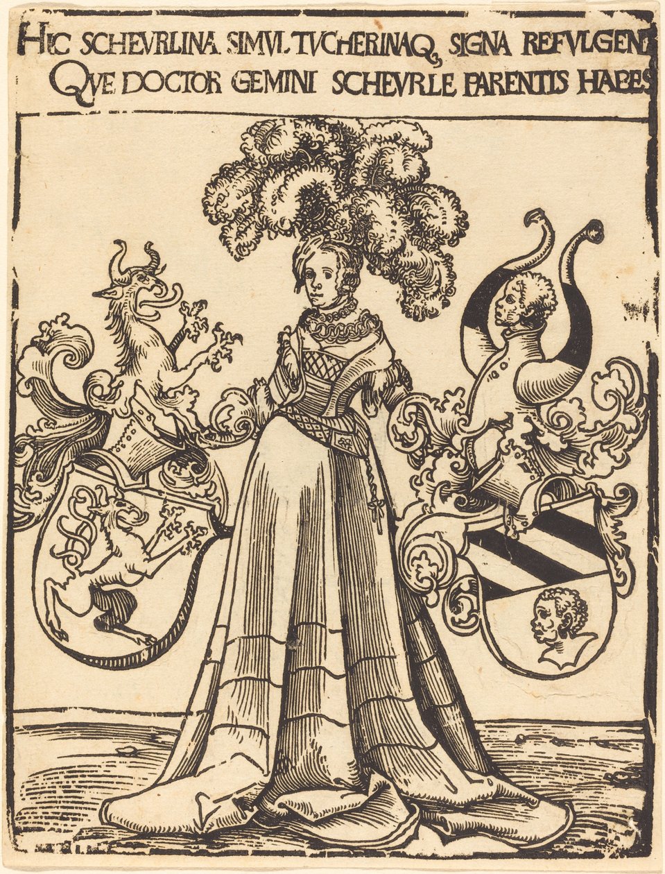 Scheurlin ja Tucherin kirjakilpi tekijältä Lucas Cranach the Elder