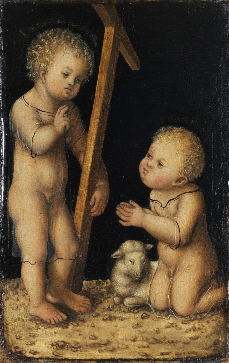 Kristus ja Johannes Kastaja lapsina tekijältä Lucas Cranach the Elder