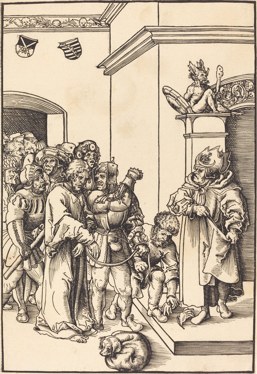 Kristus Hannaksen edessä tekijältä Lucas Cranach the Elder