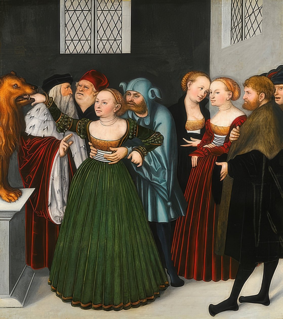 Die Bocca della Verità (Mund der Wahrheit). 1525-28 tekijältä Lucas Cranach the Elder