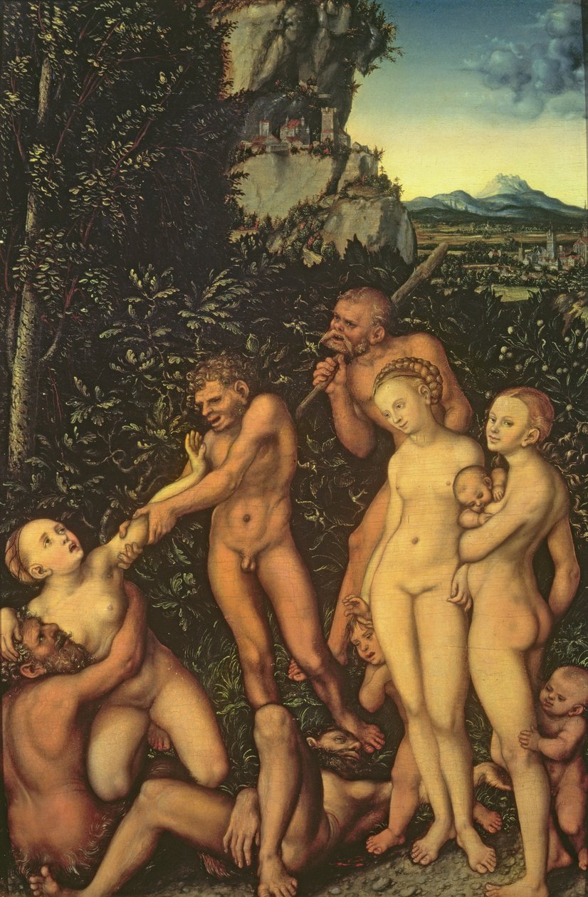 Fruits of Jealousy, 1530 (öljy puulle) tekijältä Lucas Cranach the Elder