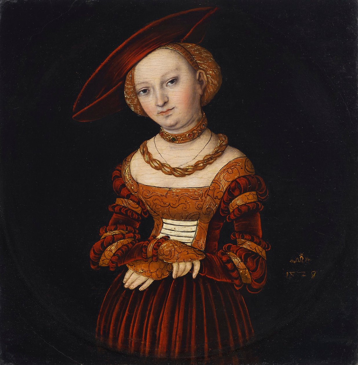 Saksan kieli: Bildnis einer Dame Portrait of a Lady (naisen muotokuva)

























" tekijältä Lucas Cranach the Elder