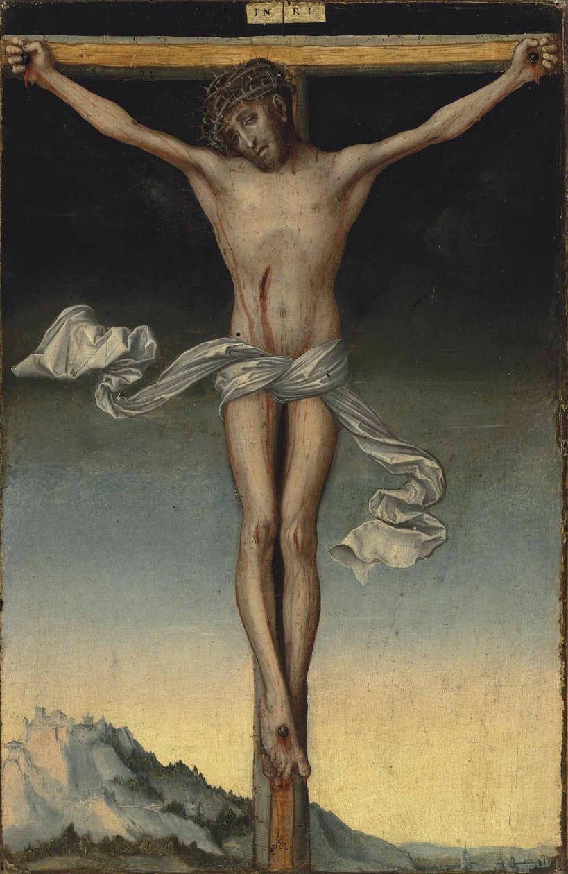 Saksa: Christus am Kreuz Kristus ristillä tekijältä Lucas Cranach the Elder