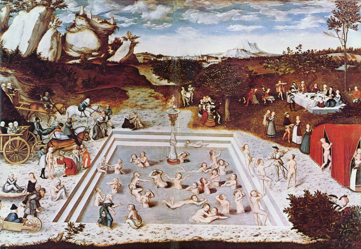 Saksa: Der Jungbrunnen Nuoruuden lähde tekijältä Lucas Cranach the Elder