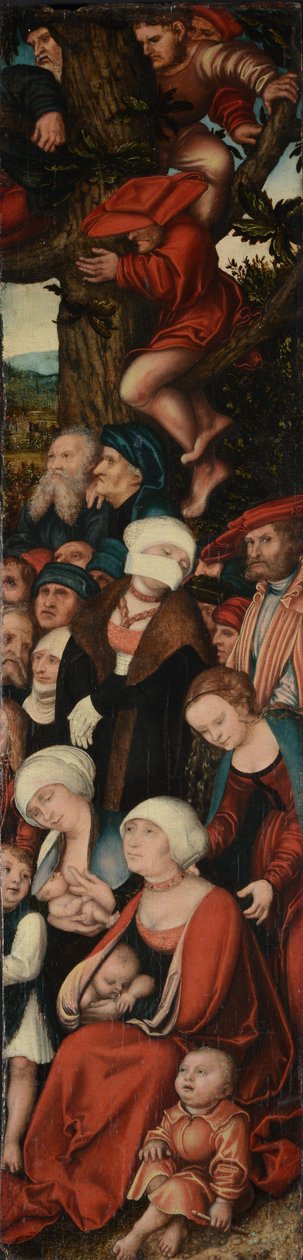 Saksa: Die Predigt Johannes des Täufers Johannes Kastajan saarnaaminen tekijältä Lucas Cranach the Elder
