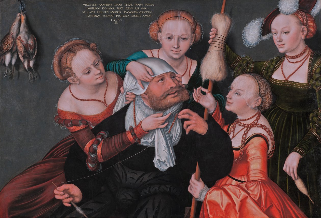 Hercules ja Omphale tekijältä Lucas Cranach the Elder