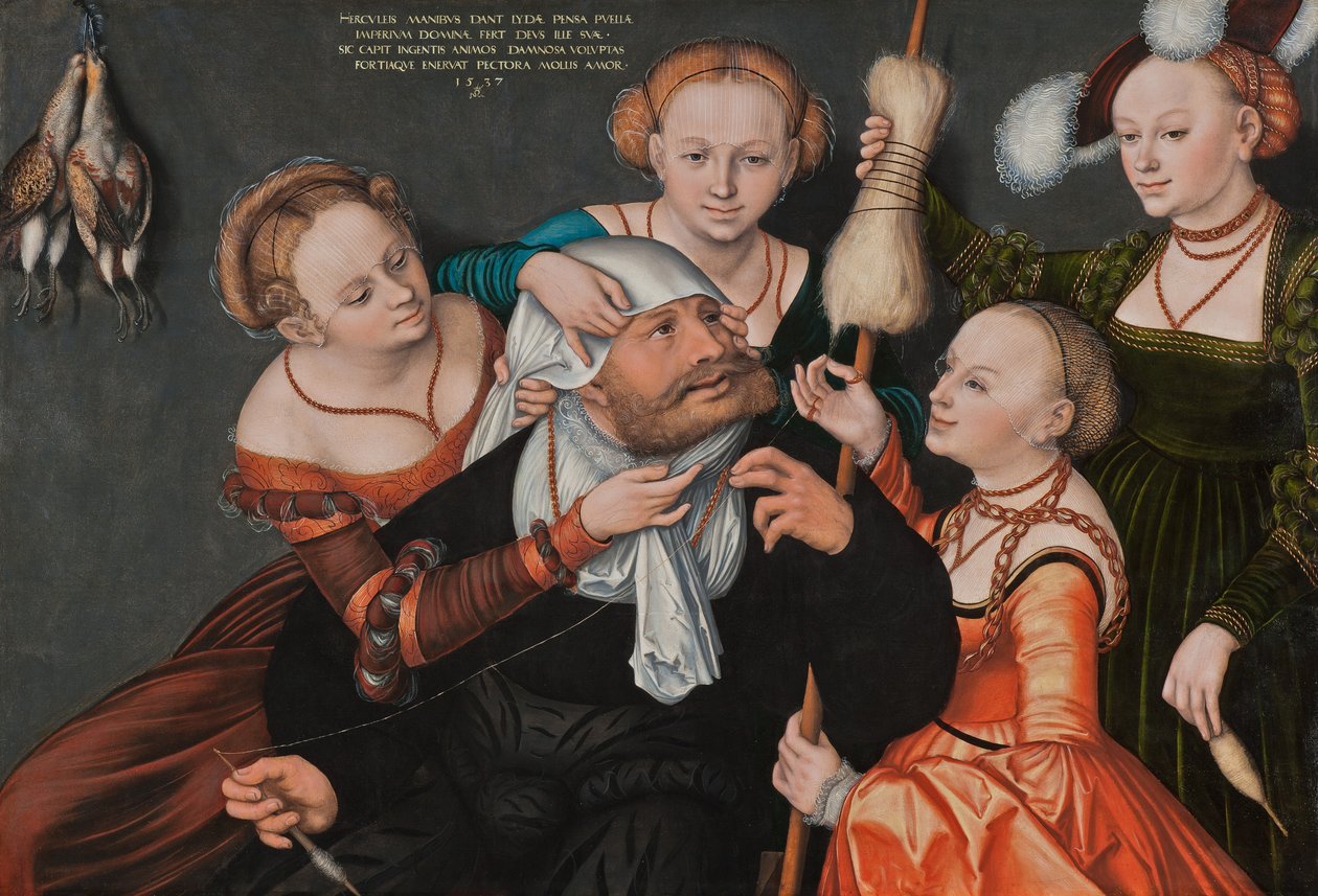 Hercules ja Omphale tekijältä Lucas Cranach the Elder
