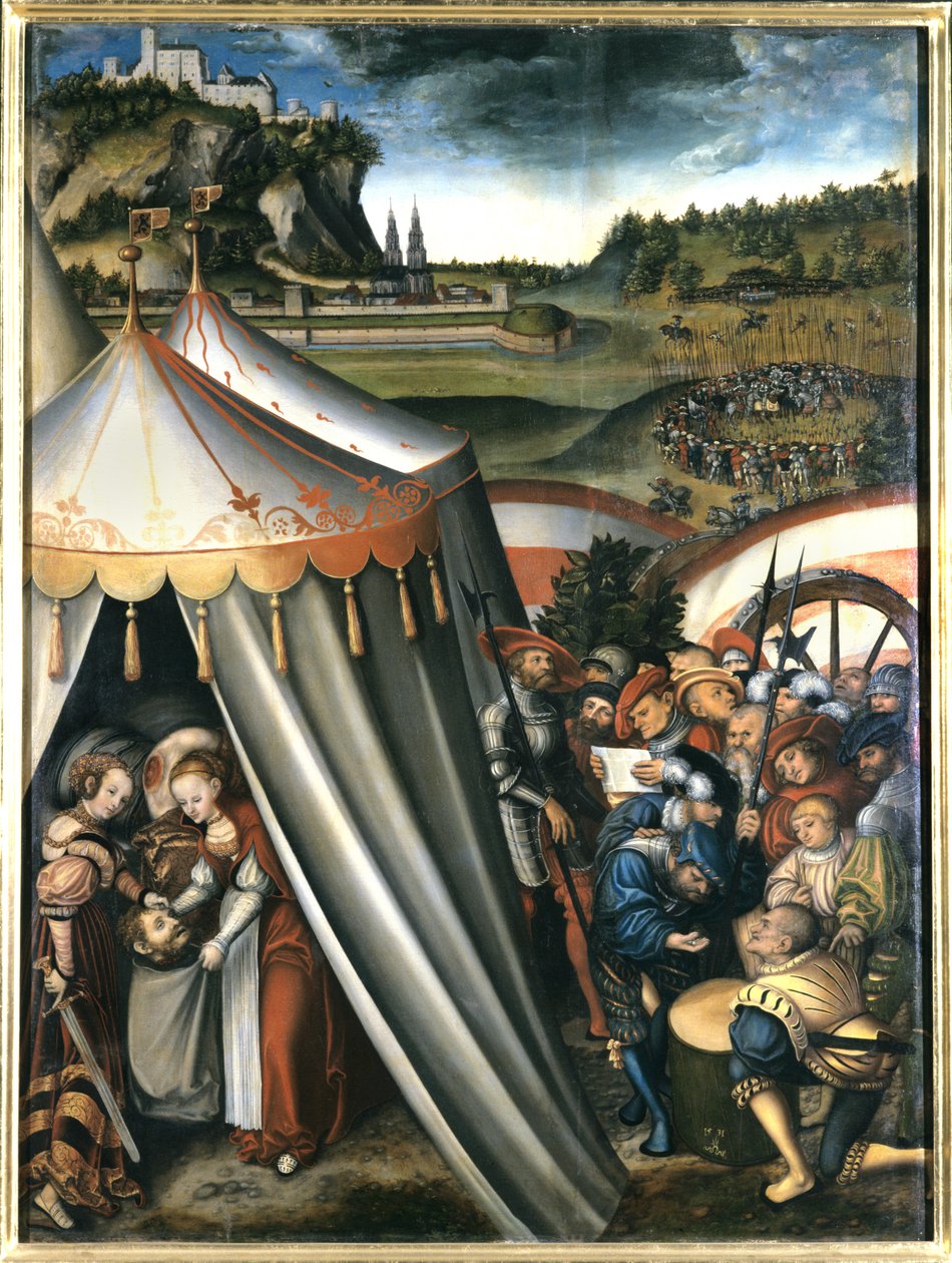 Judith Holofernesin teltassa, 1531 tekijältä Lucas Cranach the Elder