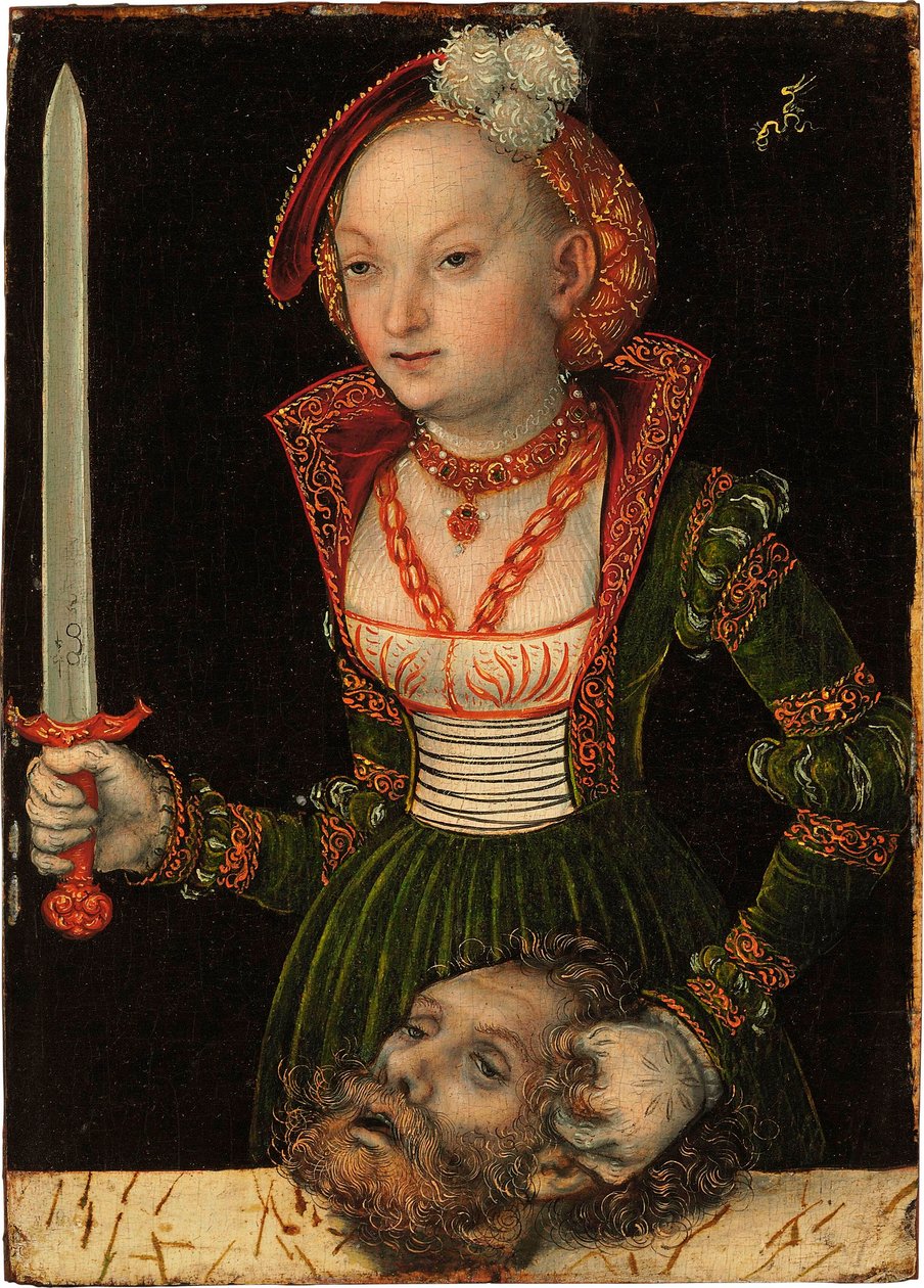 Judith ja Holofernesin pää tekijältä Lucas Cranach the Elder