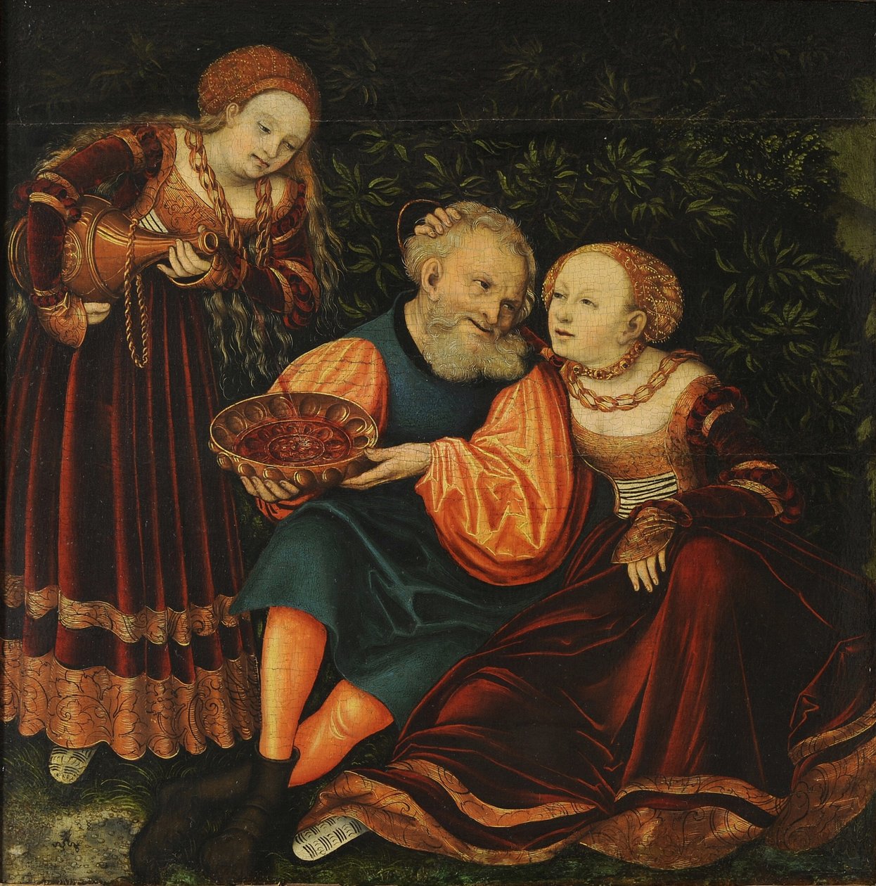 Loot ja hänen tyttärensä tekijältä Lucas Cranach the Elder