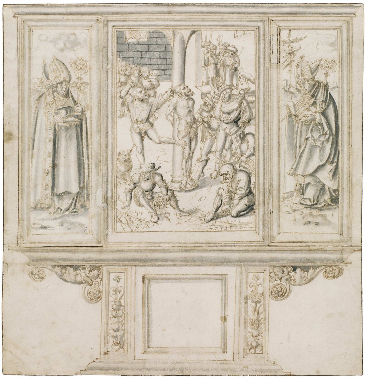 Lucas Cranachin alttarin luonnos tekijältä Lucas Cranach the Elder