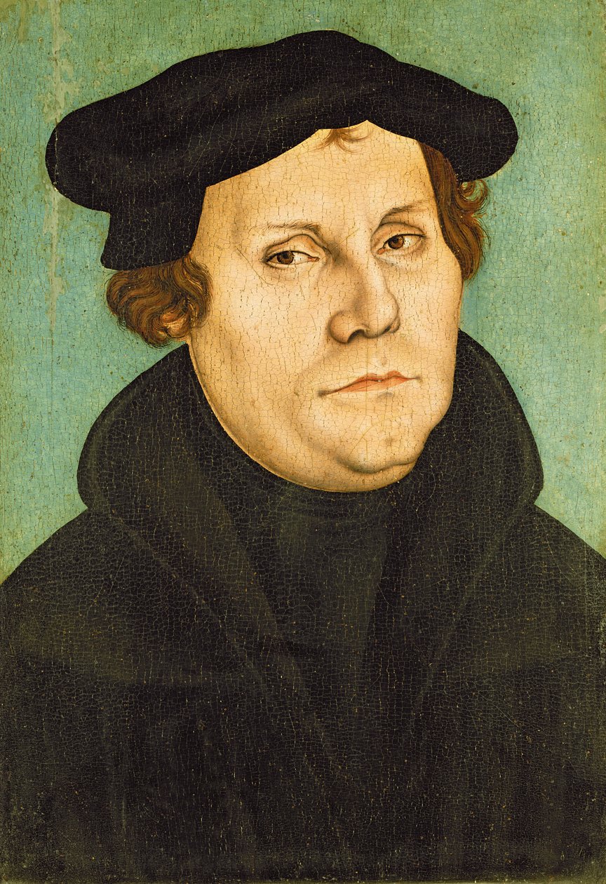 Luther professorina, 1529 tekijältä Lucas Cranach the Elder