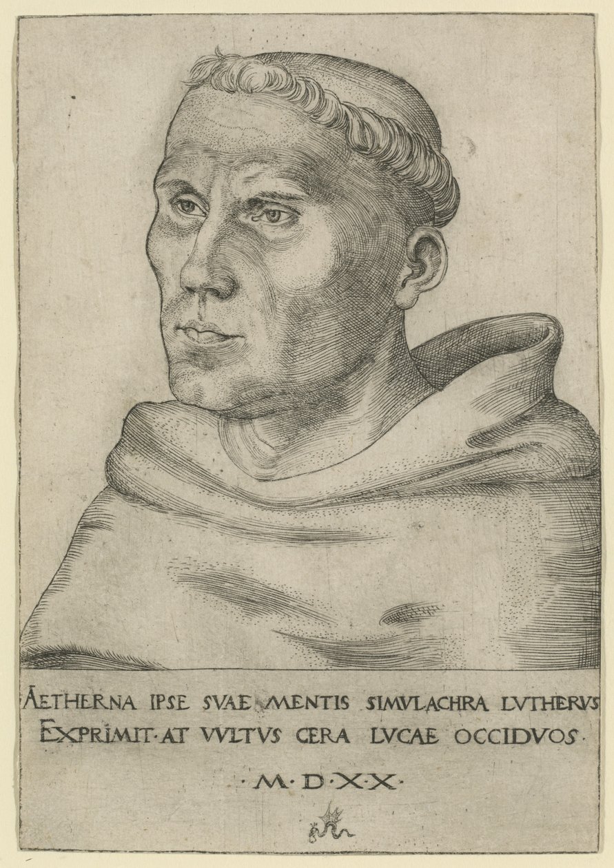Luther augustinolaisnaisena tekijältä Lucas Cranach the Elder
