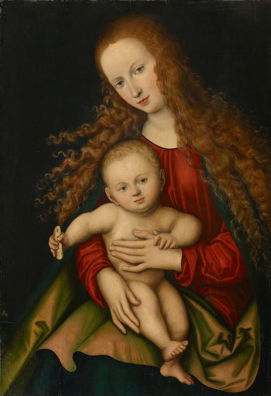 Madonna ja lapsi, 1529. tekijältä Lucas Cranach the Elder