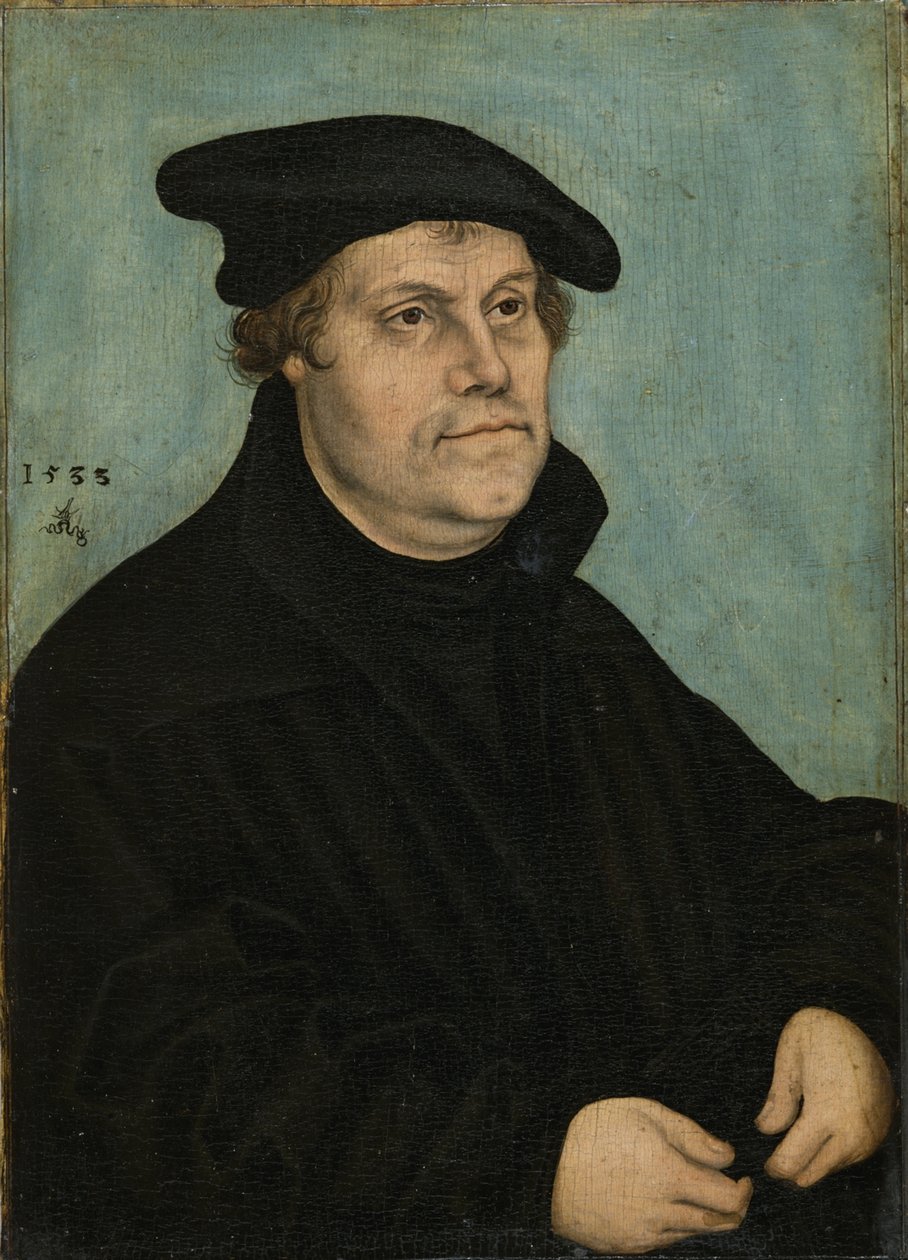 Martti Luther 1483-1546 50-vuotiaana, 1533 tekijältä Lucas Cranach the Elder