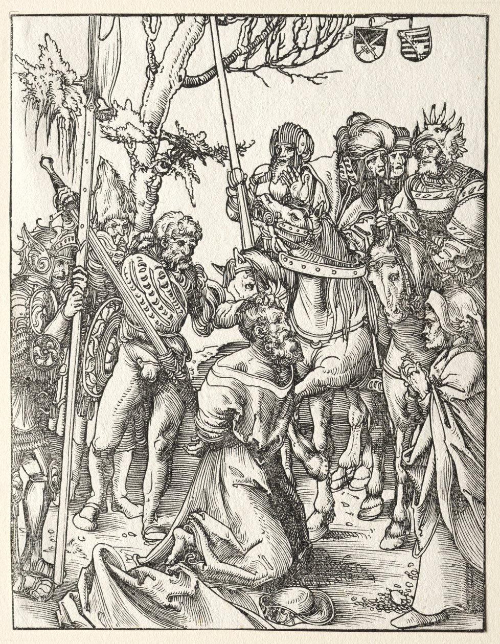 Pyhän Jaakob Suuren marttyyrikuolema. tekijältä Lucas Cranach the Elder