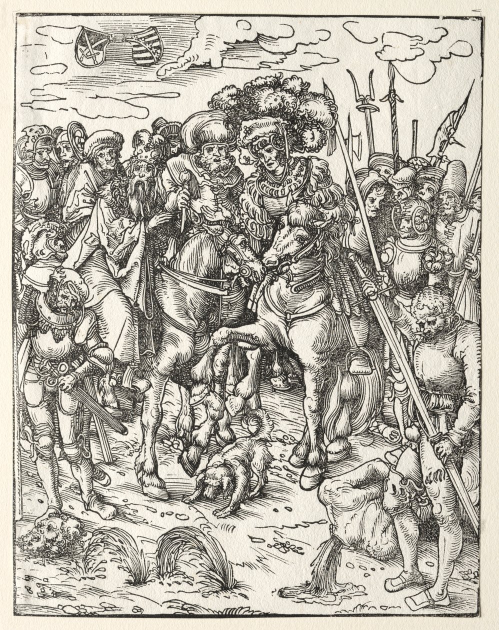 Pyhän Matteuksen marttyyrikuolema. tekijältä Lucas Cranach the Elder